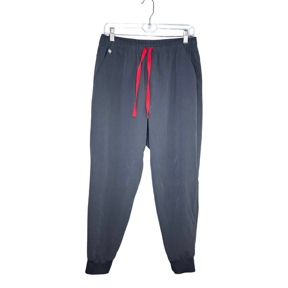 FIGS Tansent Jogger Scrub Pant Mens M/S Medium Short Gray Red